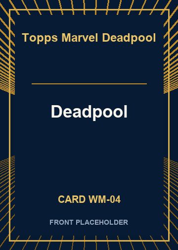 Deadpool front card image
