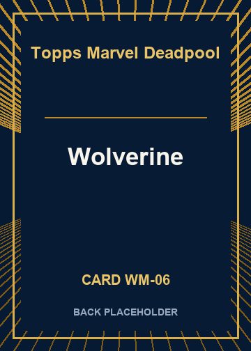 Wolverine back card image