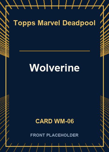 Wolverine front card image