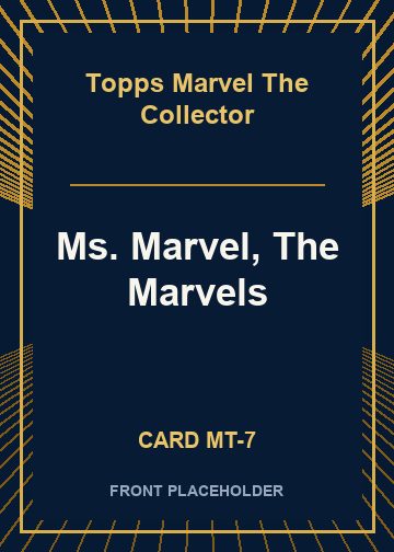Ms. Marvel, The Marvels card thumbnail