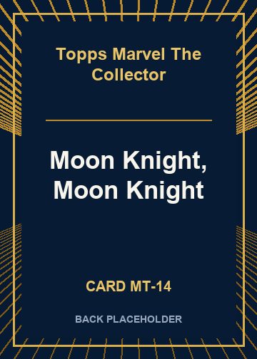 Moon Knight, Moon Knight back card image
