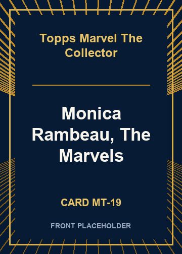 Monica Rambeau, The Marvels card thumbnail