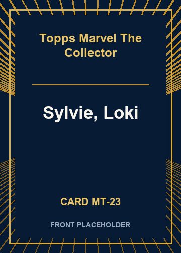 Sylvie, Loki front card image