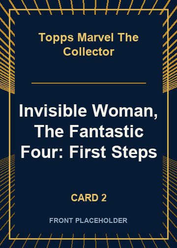 Invisible Woman, The Fantastic Four: First Steps front artwork