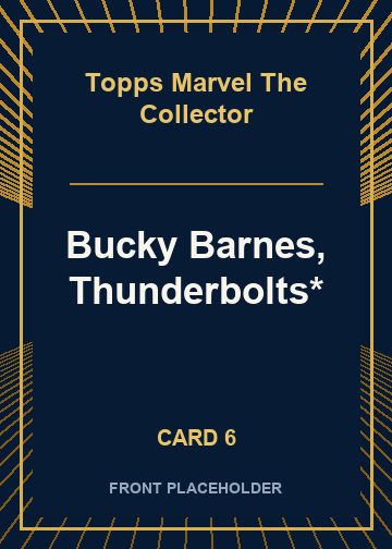 Bucky Barnes, Thunderbolts* front artwork