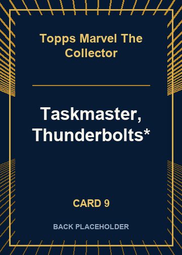 Taskmaster, Thunderbolts* back artwork