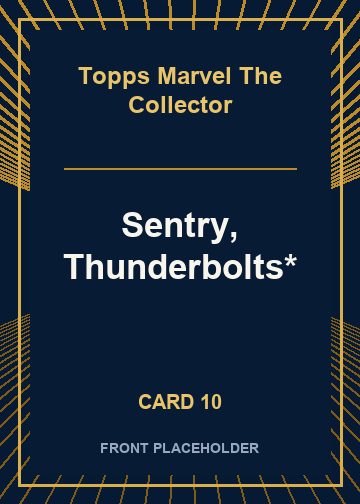 Sentry, Thunderbolts* front artwork