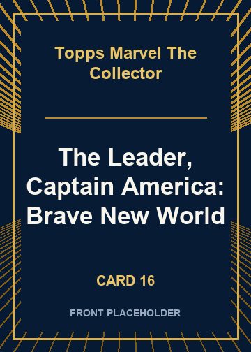 The Leader, Captain America: Brave New World front artwork