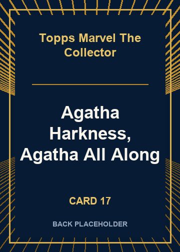 Agatha Harkness, Agatha All Along back artwork