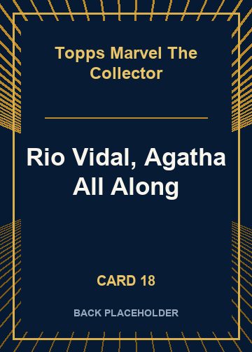 Rio Vidal, Agatha All Along back artwork