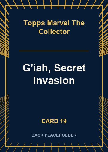 G'iah, Secret Invasion back artwork