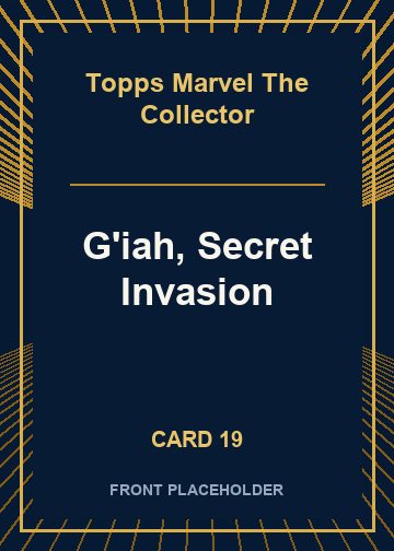 G'iah, Secret Invasion front artwork