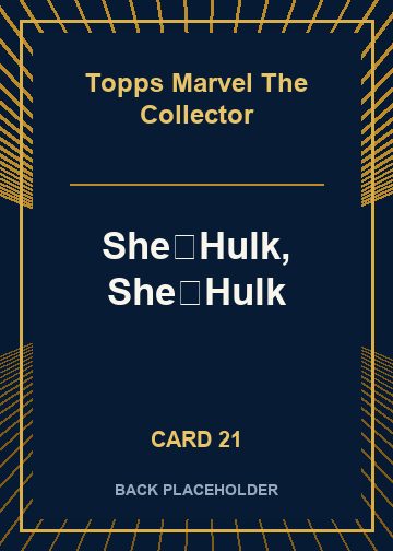 She‑Hulk, She‑Hulk back artwork