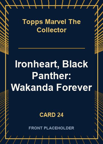 Ironheart, Black Panther: Wakanda Forever front artwork