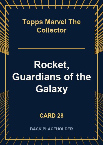 Rocket, Guardians of the Galaxy back artwork