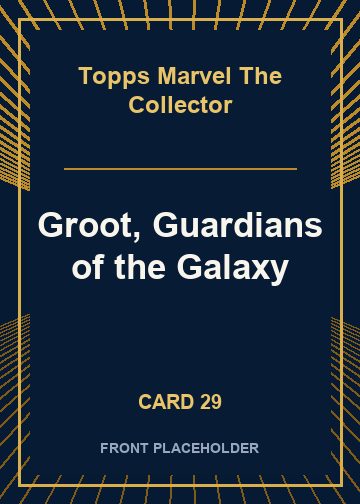 Groot, Guardians of the Galaxy front artwork