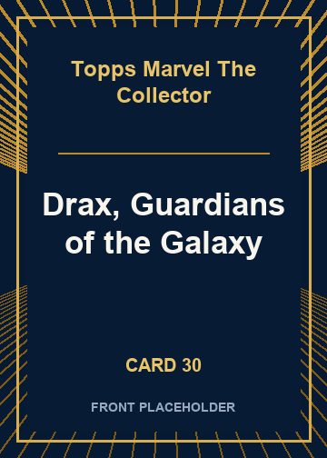 Drax, Guardians of the Galaxy front artwork