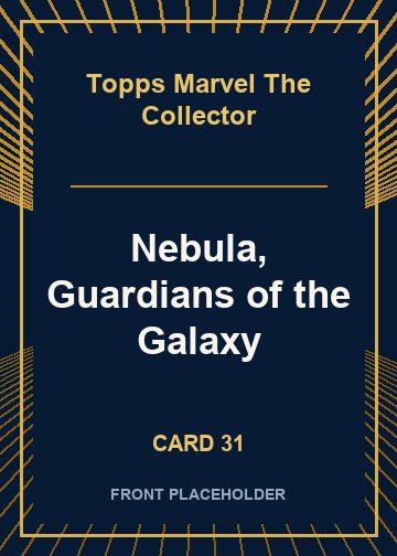 Nebula, Guardians of the Galaxy front artwork