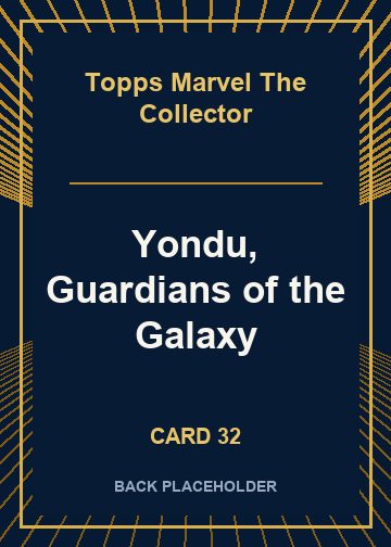 Yondu, Guardians of the Galaxy back artwork