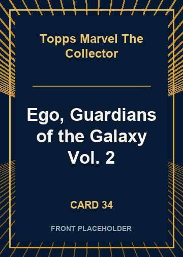 Ego, Guardians of the Galaxy Vol. 2 front artwork