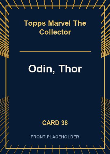 Odin, Thor front card image