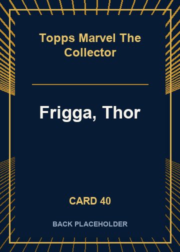 Frigga, Thor back card image