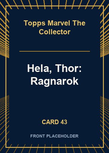 Hela, Thor: Ragnarok card thumbnail