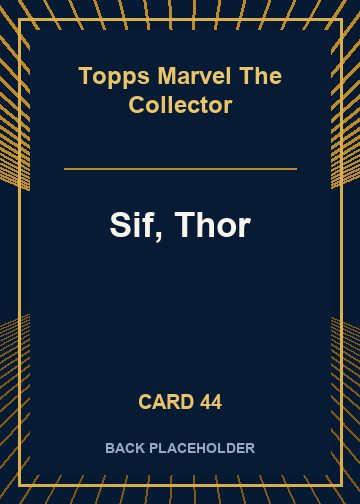 Sif, Thor back card image