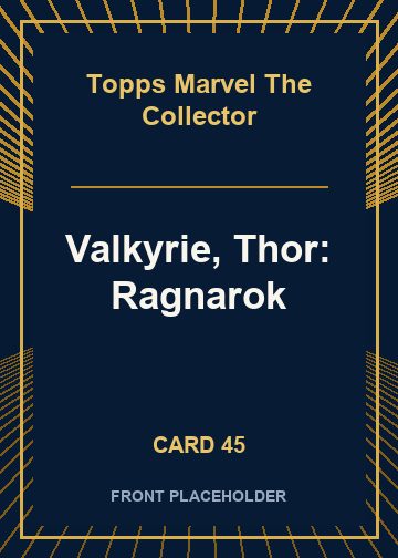 Valkyrie, Thor: Ragnarok front card image
