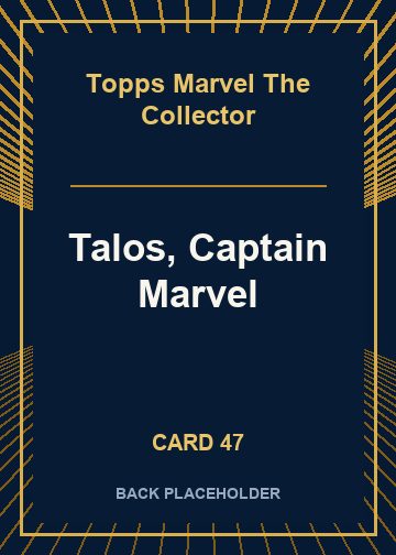 Talos, Captain Marvel back card image