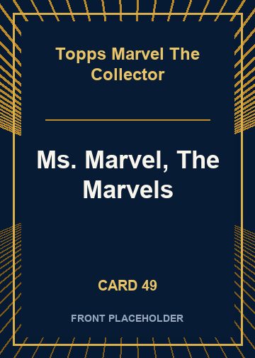 Ms. Marvel, The Marvels card thumbnail