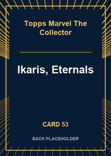 Ikaris, Eternals back card image
