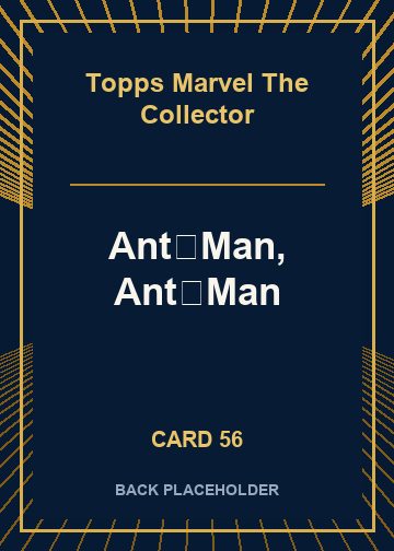 Ant‑Man, Ant‑Man back card image