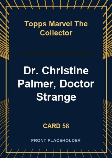 Dr. Christine Palmer, Doctor Strange card thumbnail