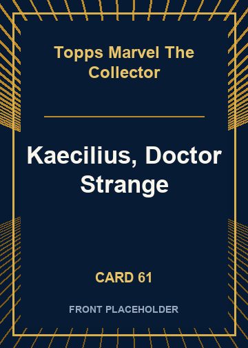 Kaecilius, Doctor Strange card thumbnail