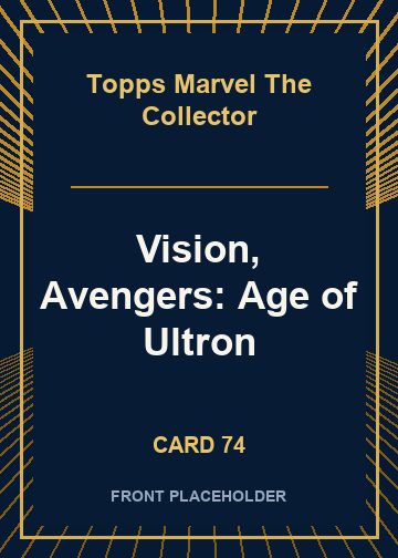 Vision, Avengers: Age of Ultron card thumbnail