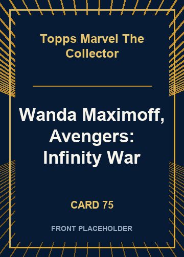 Wanda Maximoff, Avengers: Infinity War front card image