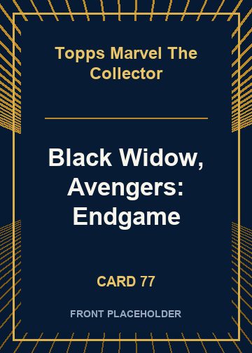 Black Widow, Avengers: Endgame card thumbnail