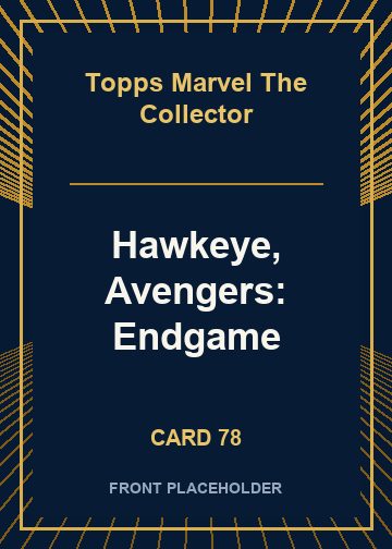 Hawkeye, Avengers: Endgame card thumbnail