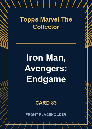 Iron Man, Avengers: Endgame card thumbnail