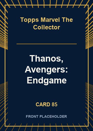 Thanos, Avengers: Endgame card thumbnail