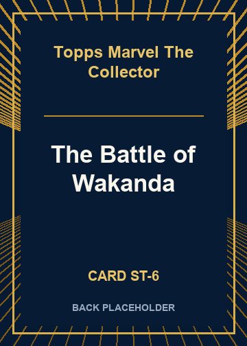 The Battle of Wakanda back card image