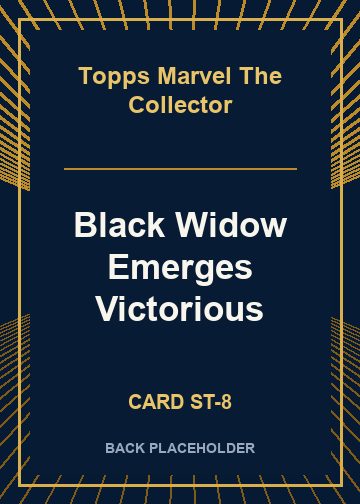 Black Widow Emerges Victorious back card image
