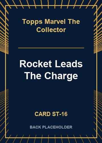 Rocket Leads The Charge back card image