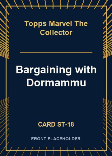 Bargaining with Dormammu front card image