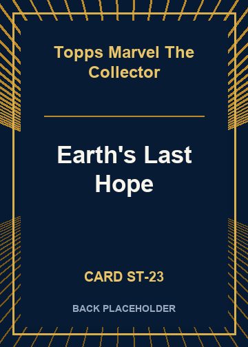 Earth's Last Hope back card image