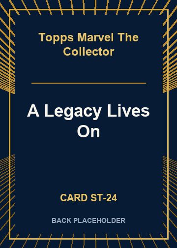 A Legacy Lives On back card image