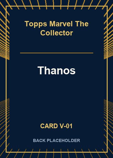 Thanos back card image