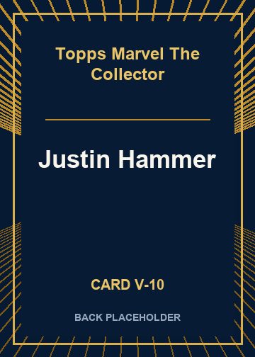 Justin Hammer back card image