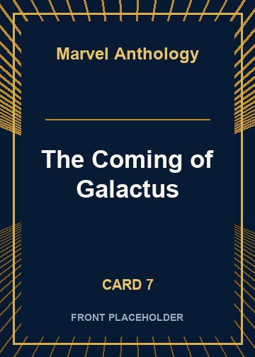 The Coming of Galactus front artwork